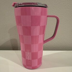 Brumate X Krista Horton 22oz pink checker